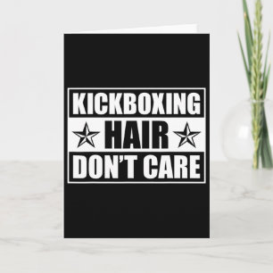 Lustige Kickbox-Kunst für Männer Frauen Kickboxer  Karte