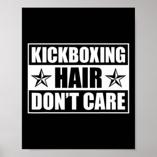 Lustige Kickbox-Kunst für Männer Frauen Kickboxer  Poster