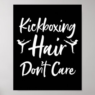 Lustige Kickbox-Kunst für Männer Frauen Kickboxer Poster