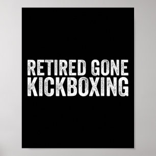 Lustige Kickboxer-Liebhaber-Zitate Muay Thai Kickb Poster
