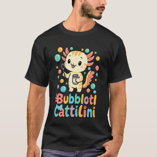 Lustige Kinder, die Blasen lieben Italienischer Br T-Shirt