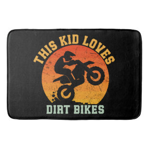 Lustige Kinder Dirt Bike Badematte