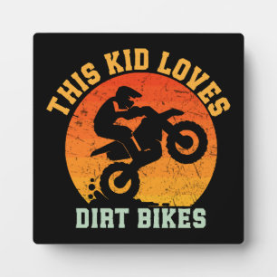 Lustige Kinder Dirt Bike Fotoplatte