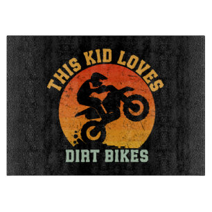 Lustige Kinder Dirt Bike Schneidebrett