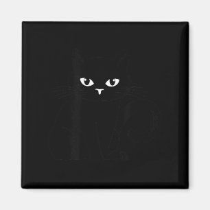 Lustige Kinder Halloween schwarze Katze Illustrati Magnet