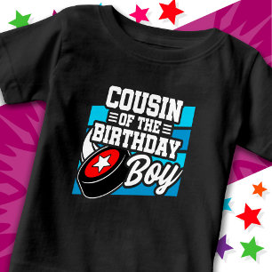 Lustige Kinder-Hockey-Party Cousin des Geburtstags Baby T-shirt