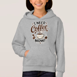 Lustige Kinder Kaffee Kapuzenpullover Geschenk Süß Hoodie