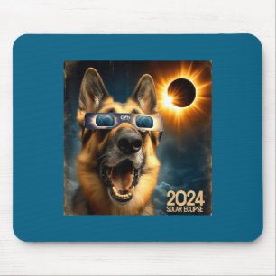 Lustige Kinder Selfie Deutscher Schäferhund Frauen Mousepad