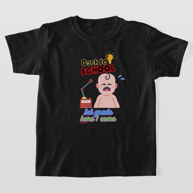 lustige Kinder T - Shirt "BACK TO SCHOOL" (Ablage )
