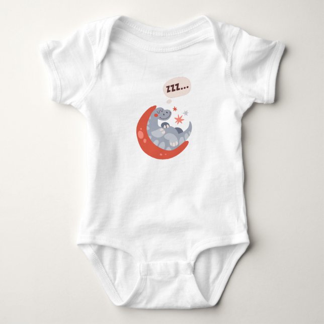 Lustige Kinderdrache Baby Strampler (Vorderseite)