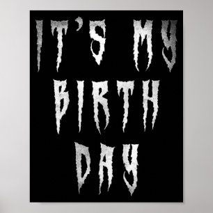 Lustige Kindergeburtstags-Horrorfilme Fan Für Kind Poster