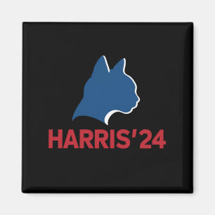 Lustige kinderlose Katzenlady für Zitat 2024 Magnet