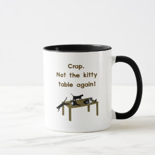 Lustige Kitty-Tisch-Dankfest Tasse