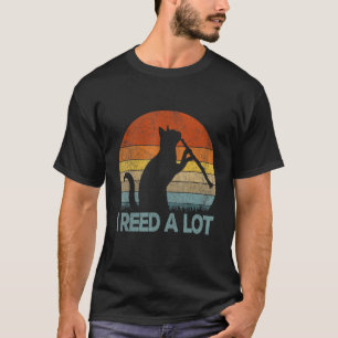 Lustige Klarinette Katze Ich Spielte Viel Musik Re T-Shirt