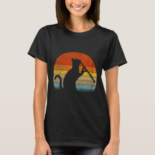 Lustige Klarinettenkatze Klarinettenspieler Musike T-Shirt