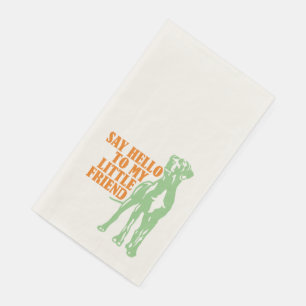 Lustige kleine Dogge Papier Gästetücher Serviette