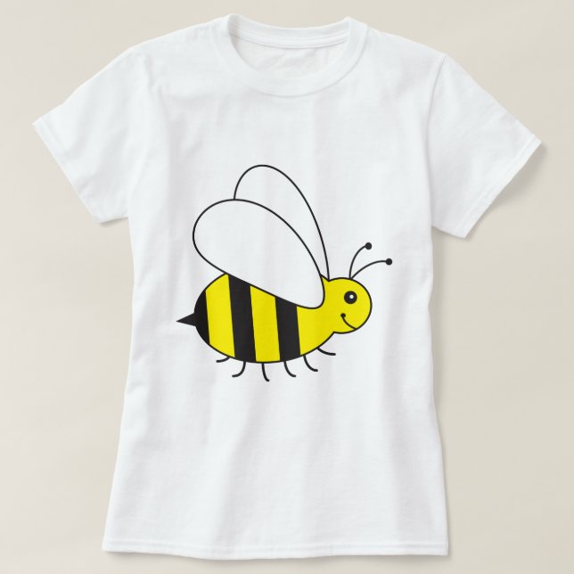 Lustige kleine Honig-Biene niedlich T-Shirt (Design vorne)