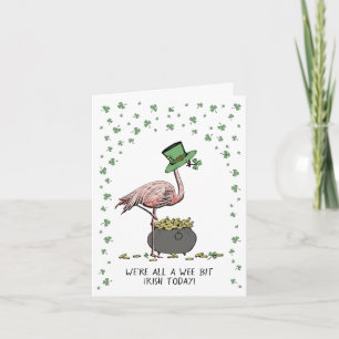 Lustige kleine irische St.-Patrick's-Day-Karte Karte
