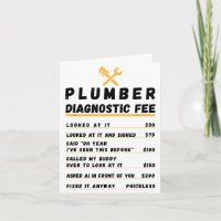 Lustige Klempner-Diagnosegebühr