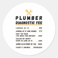 Lustige Klempner-Diagnosegebühr