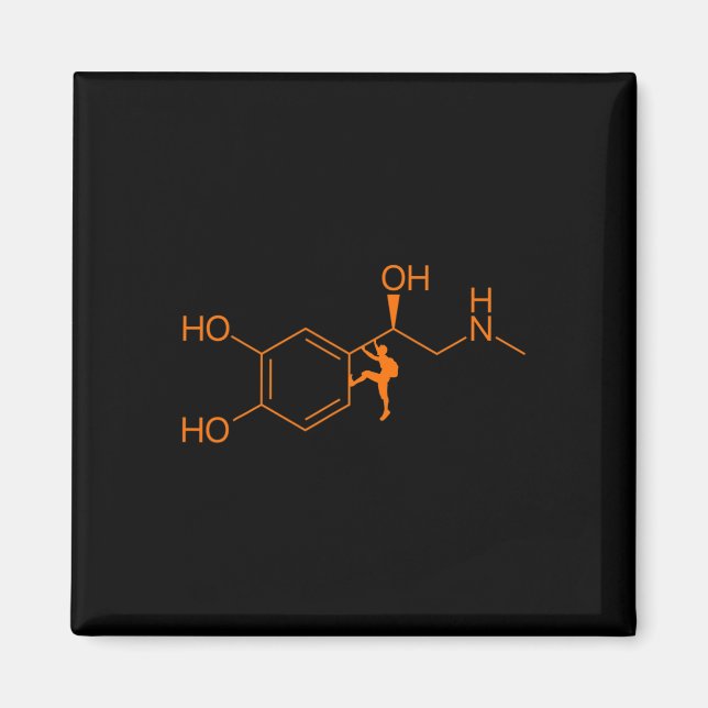 Lustige Kletter-Adrenalin-Formel, Felsenkletterer  Magnet (Vorne)
