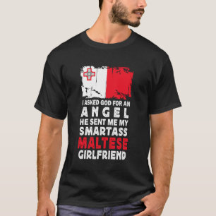 Lustige Klugscheißerin Maltesische Freundin Malta- T-Shirt