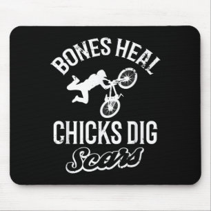 Lustige Knochen heilen Hühner graben S Bmx-Fahren Mousepad