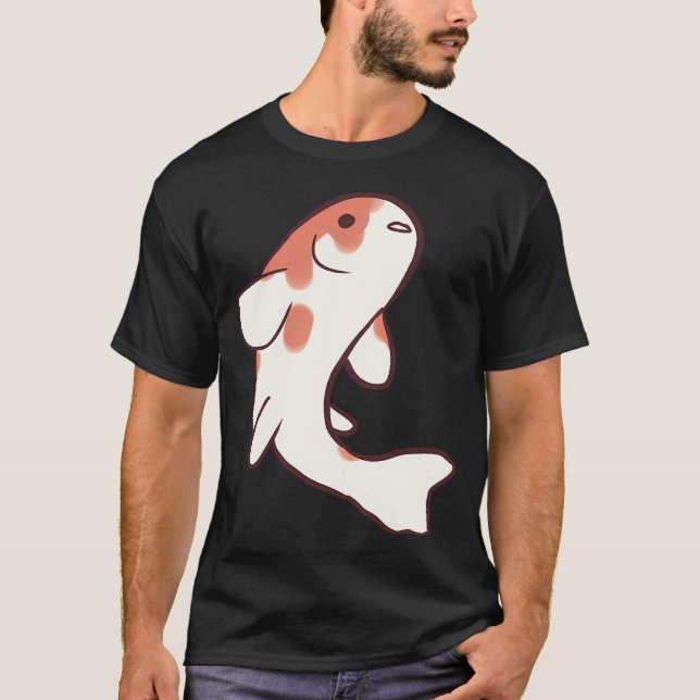 Lustige Koi-Fisch-Kunst T-Shirt (Vorderseite)