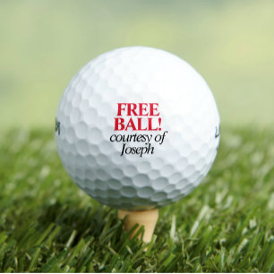 Lustige kostenlose personalisierte Golfbälle