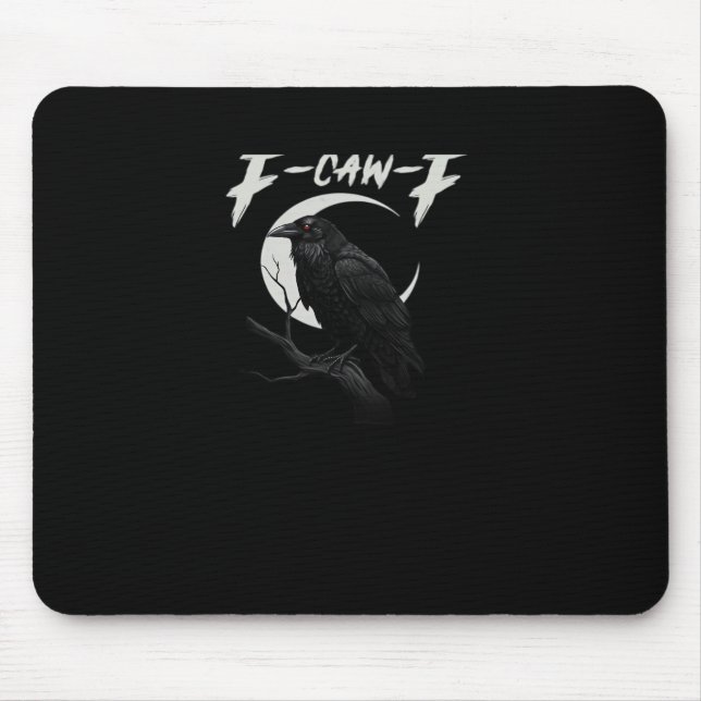 Lustige Krähe Essential Retro Klassiker Mousepad (Vorne)