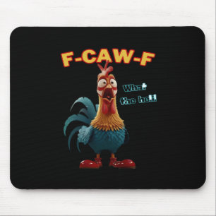 Lustige Krähe F-Caw-F Humor Gothic Mousepad