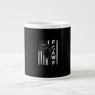 Lustige Krähe mit USA-Flagge Jumbo-Tasse