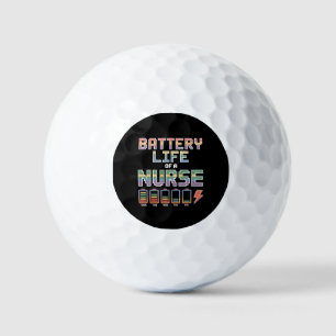 Lustige Krankenpfleger-Batterielebensdauer-Zitat B Golfball