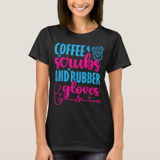 Lustige Krankenpfleger-Kaffee schrubbt Gummihandsc T-Shirt