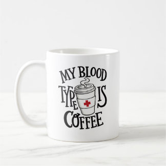 Lustige Krankenpfleger-Kaffeetasse – Mein Bluttyp Kaffeetasse