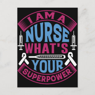 Lustige Krankenpfleger T-Shirt Designs für Gesundh Feiertagspostkarte