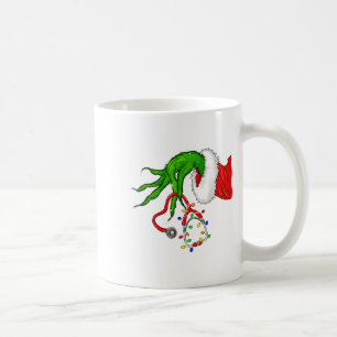 Lustige Krankenpfleger Weihnachten Stethoskop Kran Kaffeetasse
