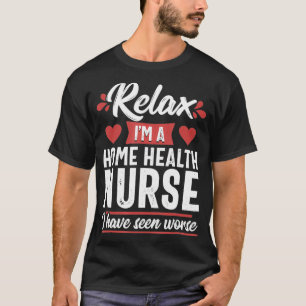 Lustige Krankenpflegerin für häusliche Pflege Medi T-Shirt