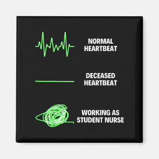 Lustige Krankenpflegeschülerin Krankenpflegeschüle Magnet