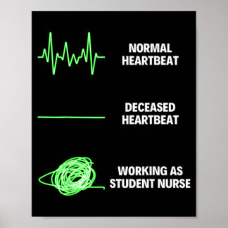 Lustige Krankenpflegeschülerin Krankenpflegeschüle Poster
