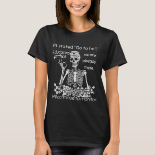 Lustige Krankenschwester Dunkler Humor Totenkopf P T-Shirt