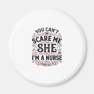 Lustige Krankenschwester erschreckt mich Vintage-H Magnet