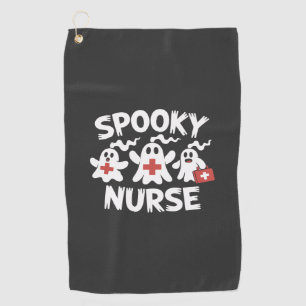 Lustige Krankenschwester Halloween Golfhandtuch