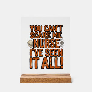 Lustige Krankenschwester Hat Alles Gesehen Vintage Acrylschild