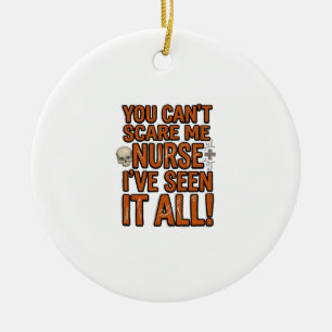 Lustige Krankenschwester Hat Alles Gesehen Vintage Keramik Ornament