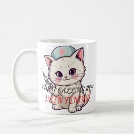 Lustige Krankenschwester Katze Der Venenfinder Per Kaffeetasse