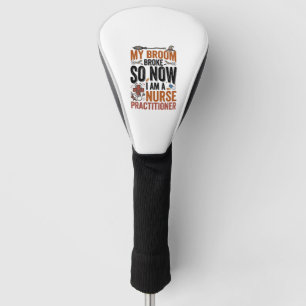 Lustige Krankenschwester-Praktikerin Hexe Hallowee Golf Headcover