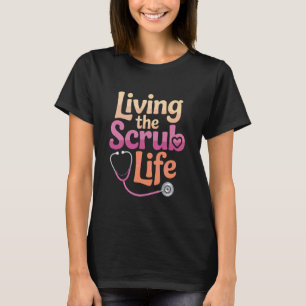 Lustige Krankenschwester sagt Leben Das Desinfekti T-Shirt