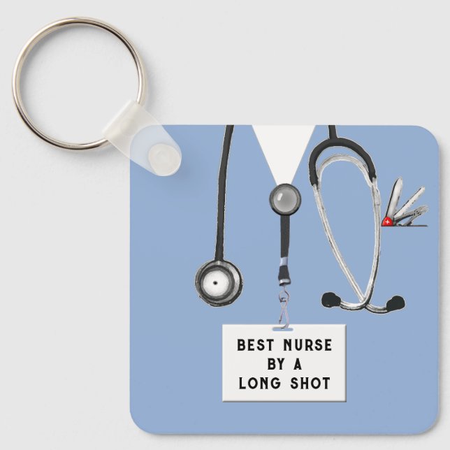 Lustige Krankenschwester Schlüsselanhänger (Vorderseite)