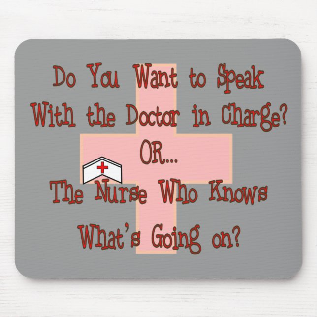 Lustige Krankenschwester-T - Shirts und Geschenke Mousepad (Vorne)